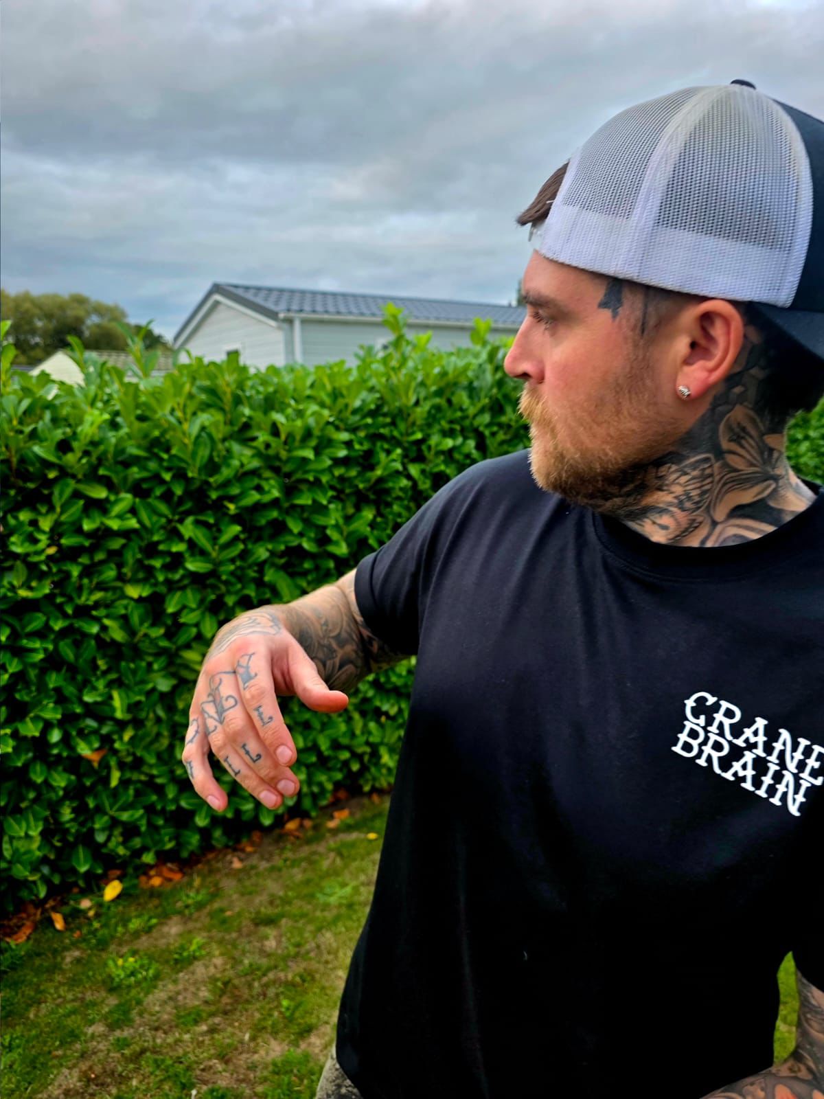 Cranebrain Heavyweight Tee - Black