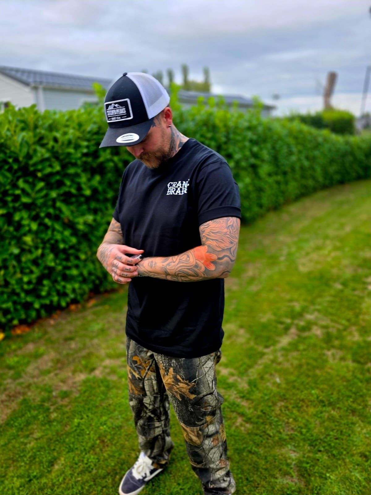 Cranebrain Heavyweight Tee - Black
