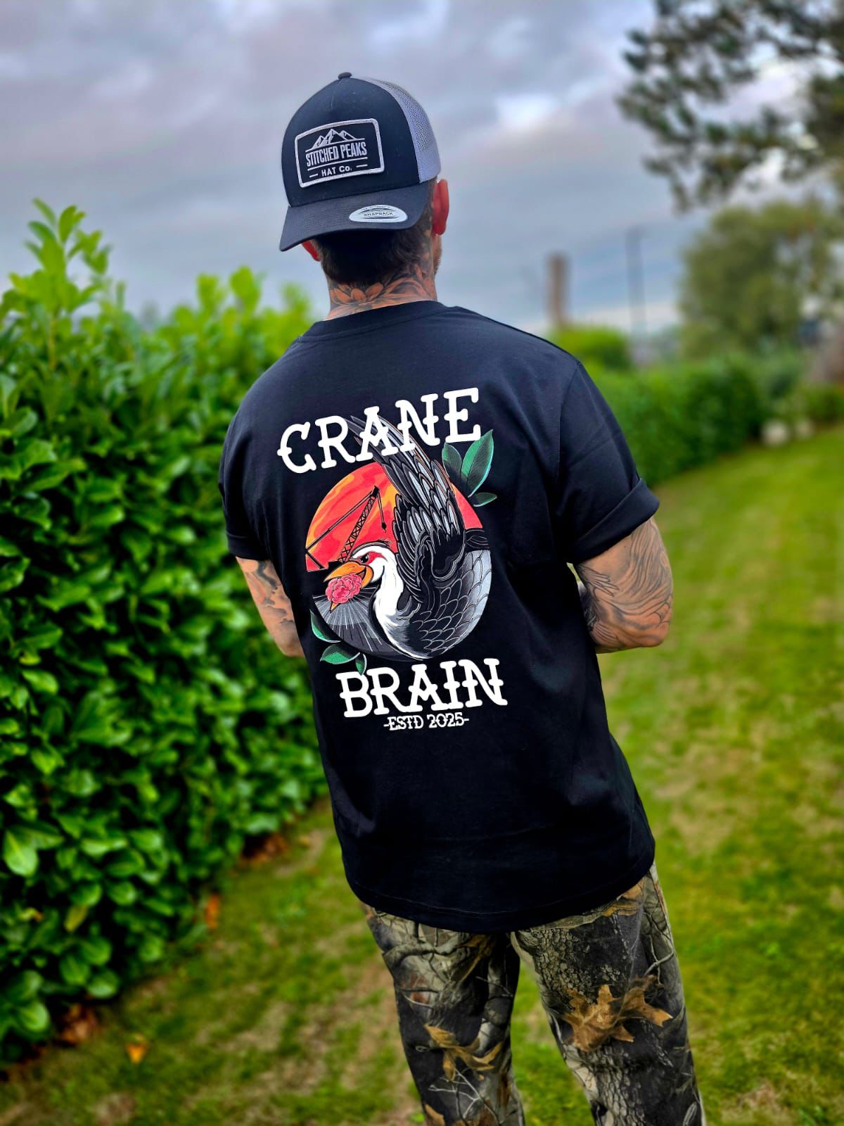 Cranebrain Heavyweight Tee - Black