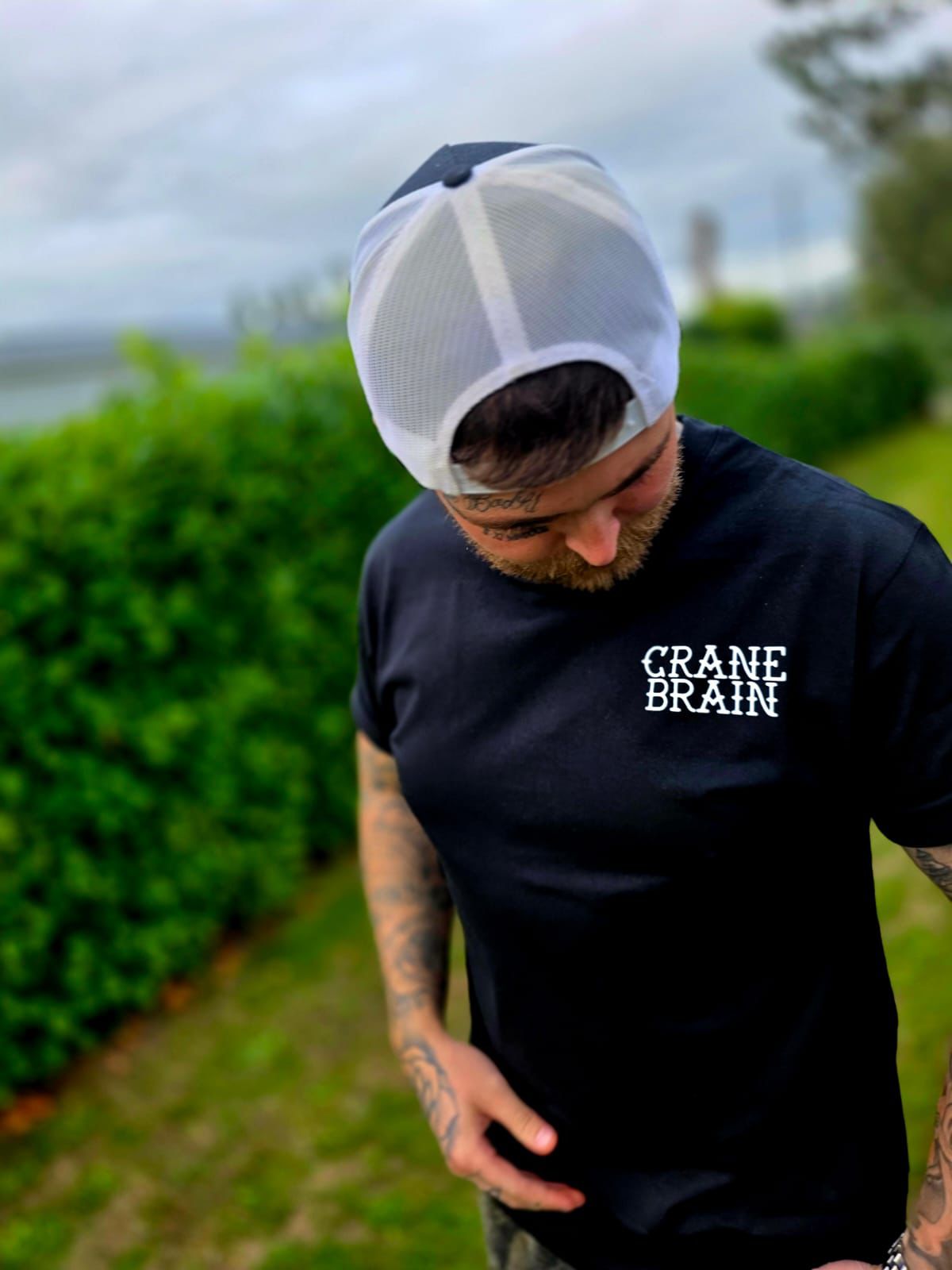 Cranebrain Heavyweight Tee - Black