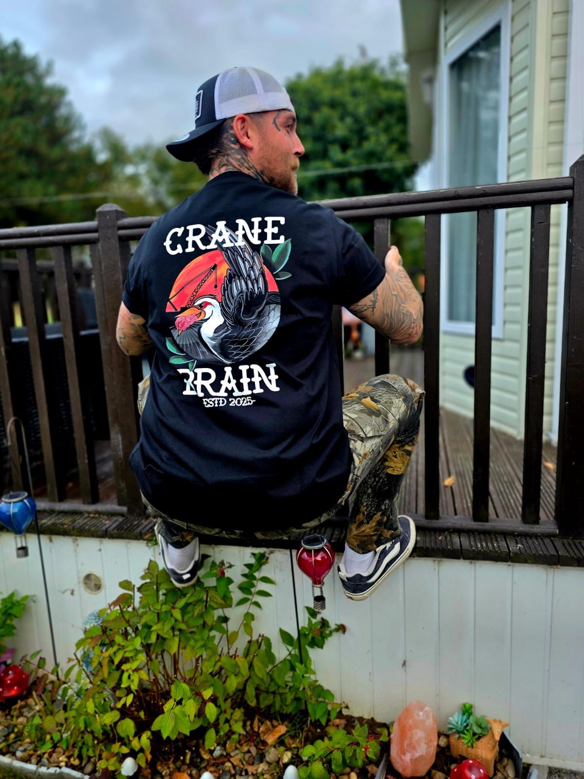 Cranebrain Heavyweight Tee - Black