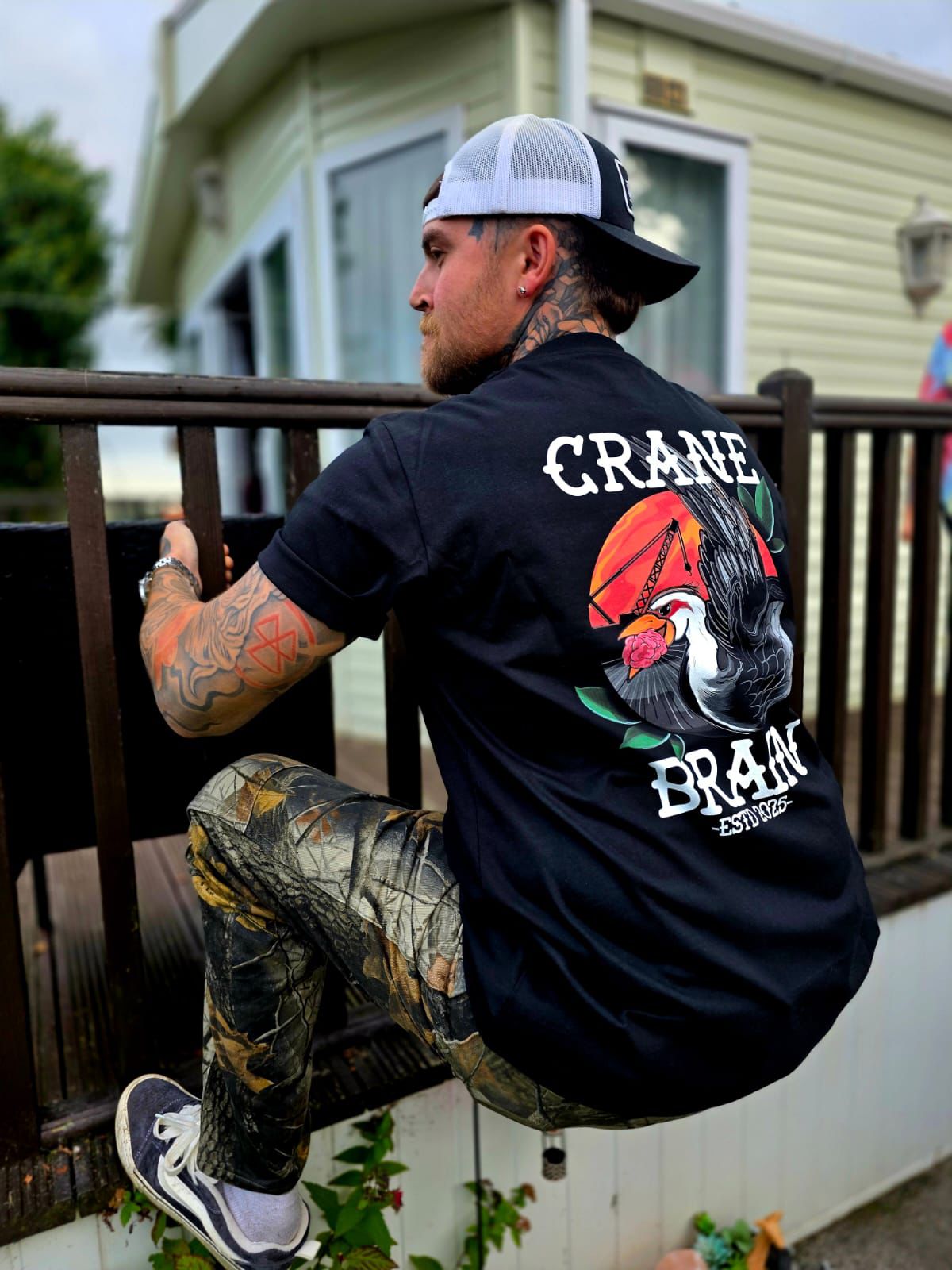 Cranebrain Heavyweight Tee - Black