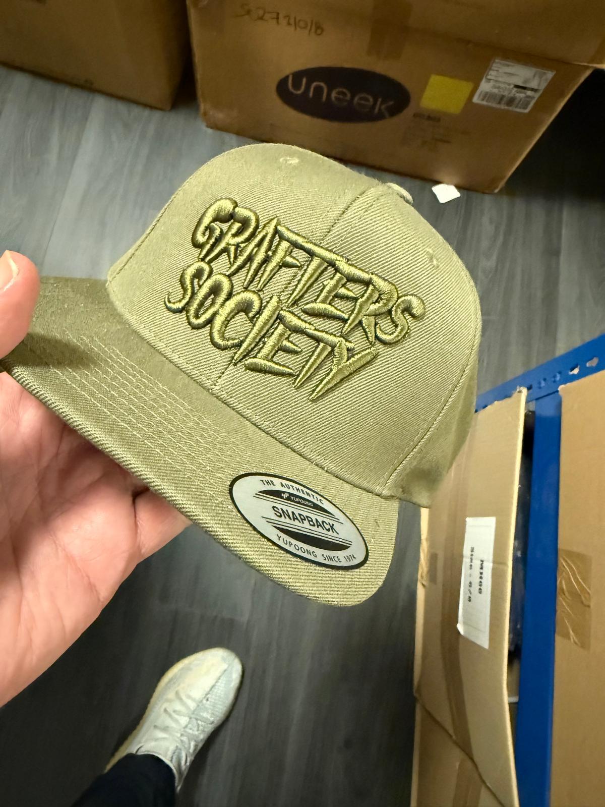 Grafters Society Snapback- Khaki