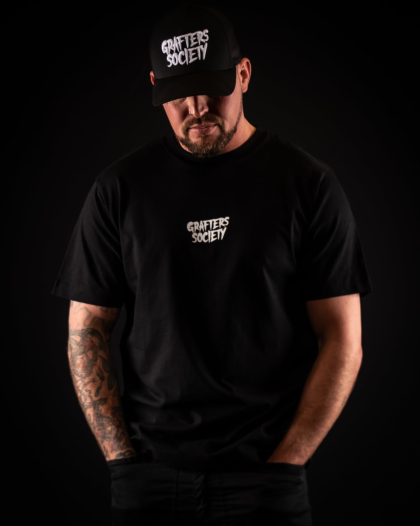 Grafters Society Original Logo Black Tee