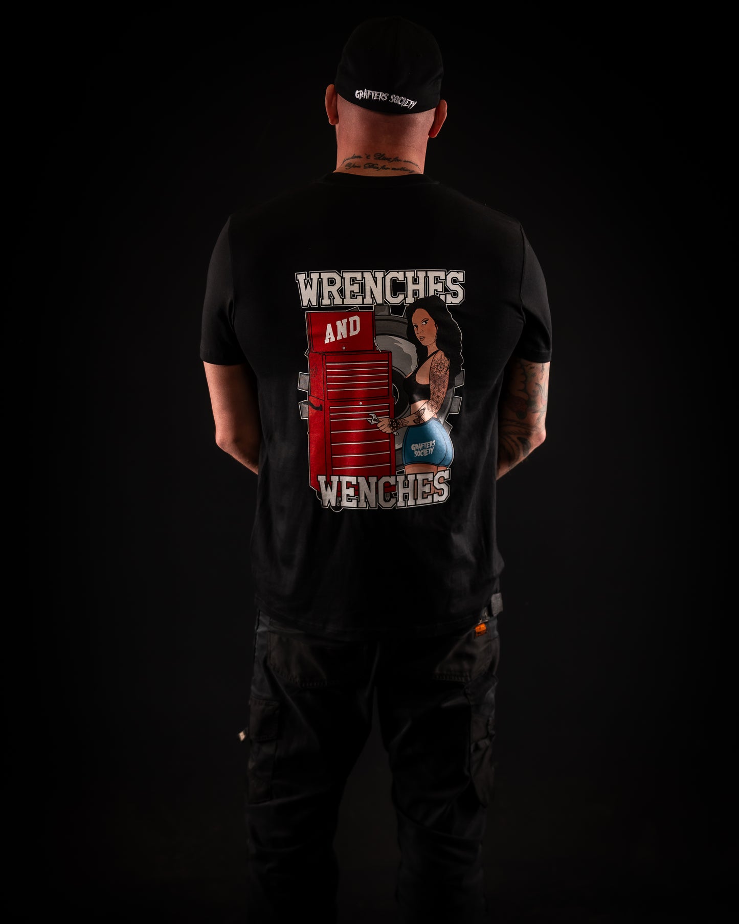 Grafters Society Wrenches & Wenches Black Tee