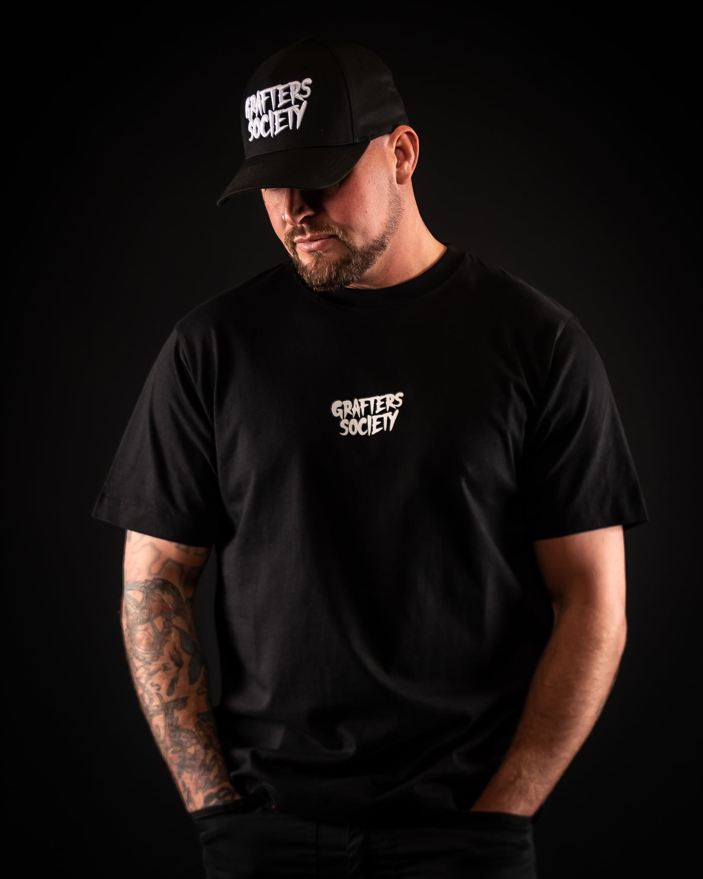 Grafters Society Original Logo Black Tee