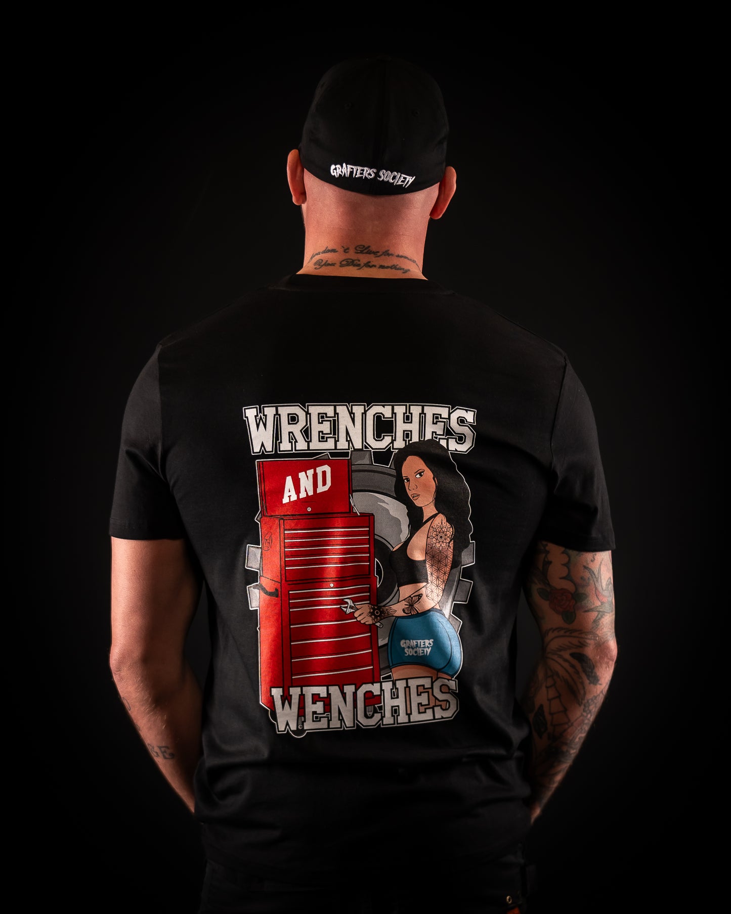 Grafters Society Wrenches & Wenches Black Tee