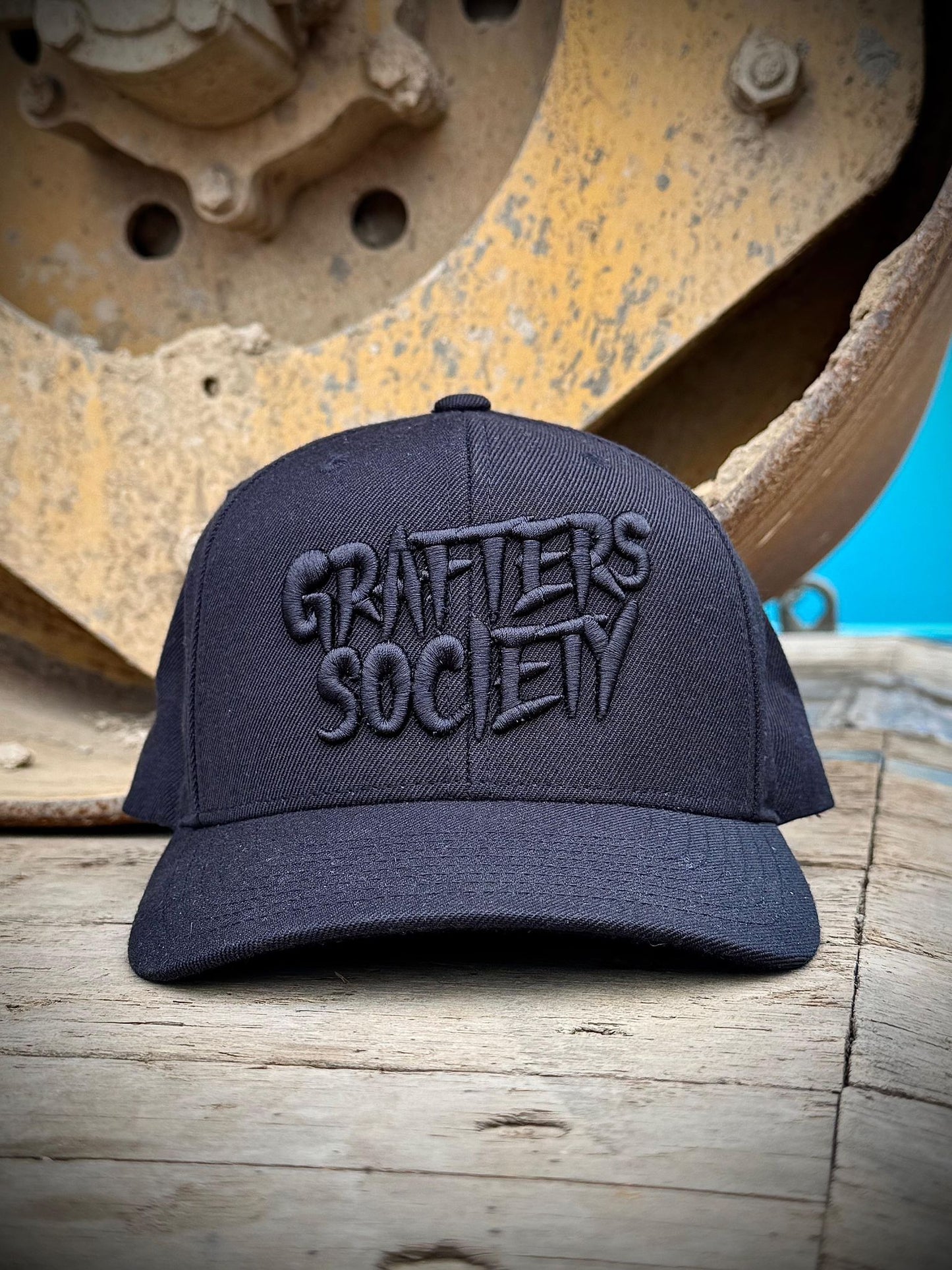 Grafters Society Black on Black Snapback