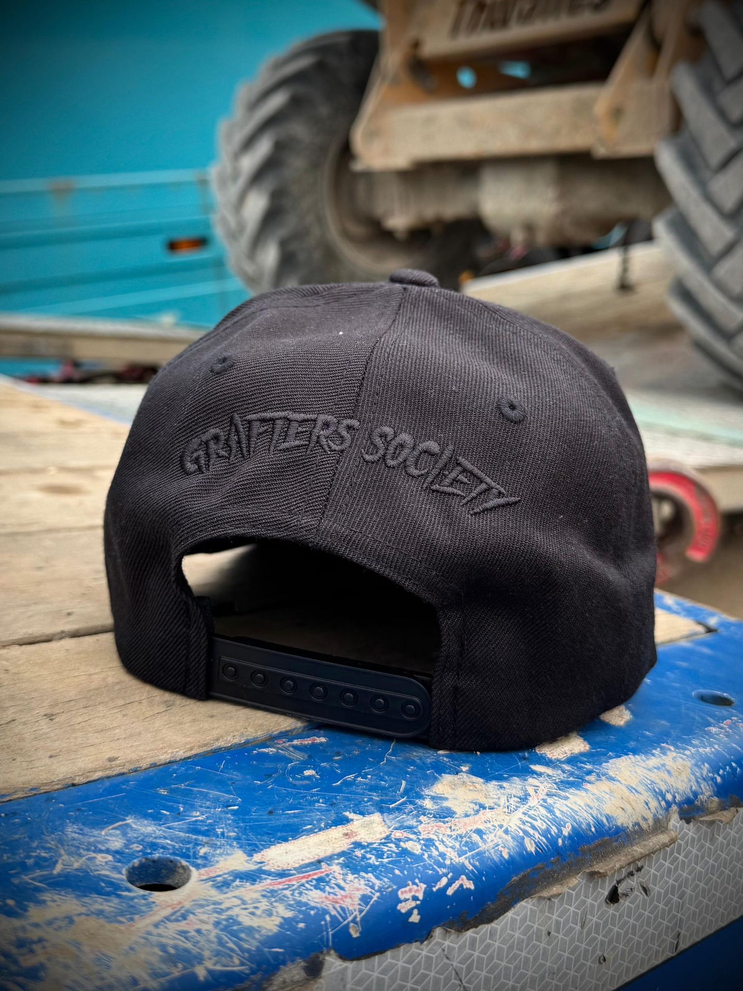 Grafters Society Black on Black Snapback
