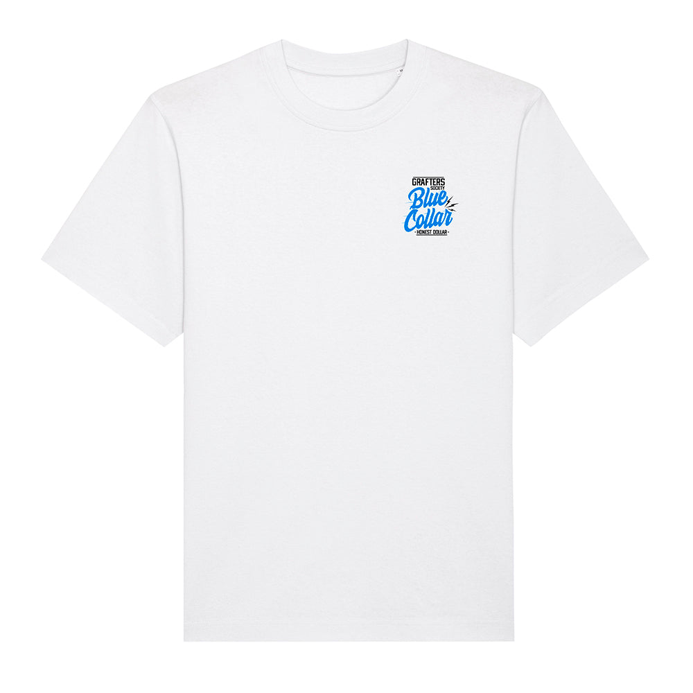 Blue Collar Honest Dollar - White Tee