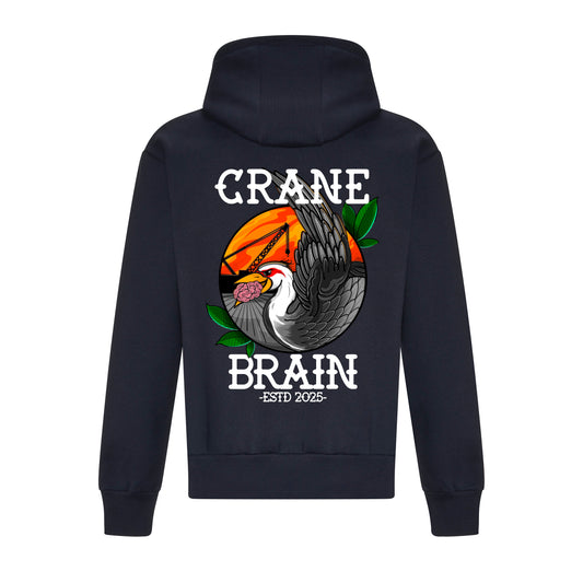 Cranebrain Heavyweight Hoodie - Navy