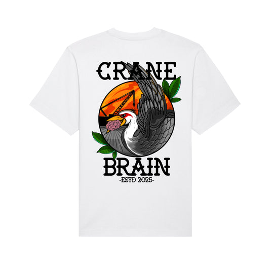 Cranebrain Heavyweight Tee - White