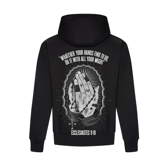 Praying Hands - Black Hoodie