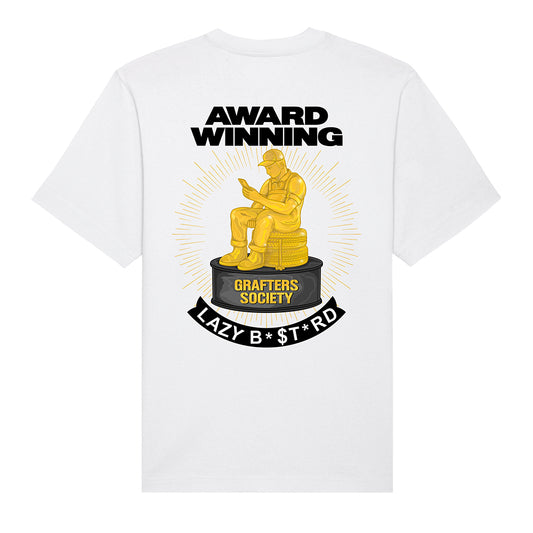 Lazy B*$T*rd - White Tee