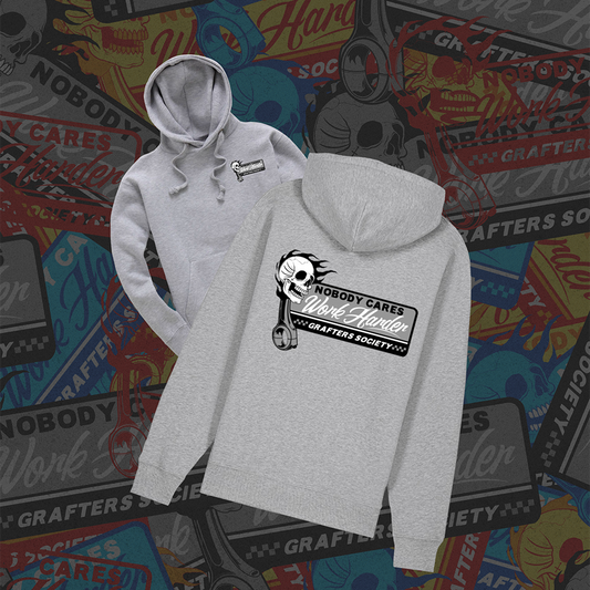 Nobody Cares - Grey Hoodie