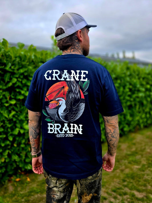 Cranebrain Heavyweight Tee - Navy