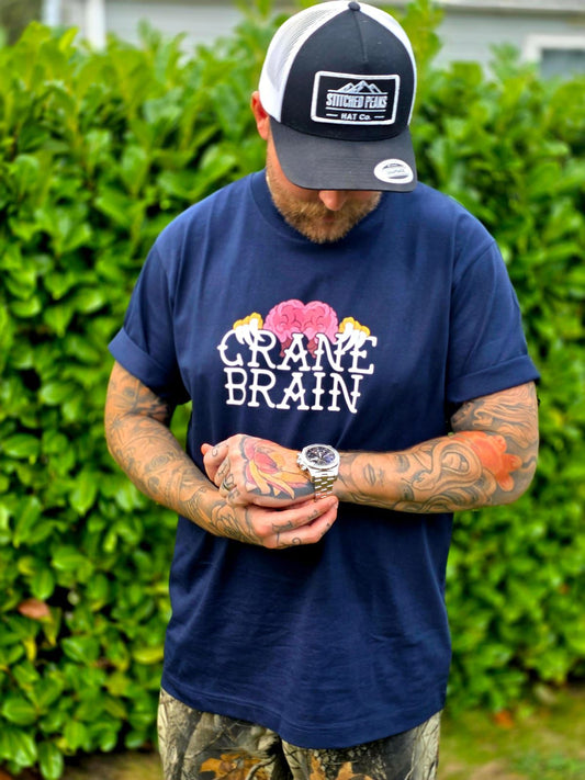 Cranebrain Claw Tee - Navy