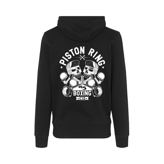 Piston Rings Single Colour Black Hoodie