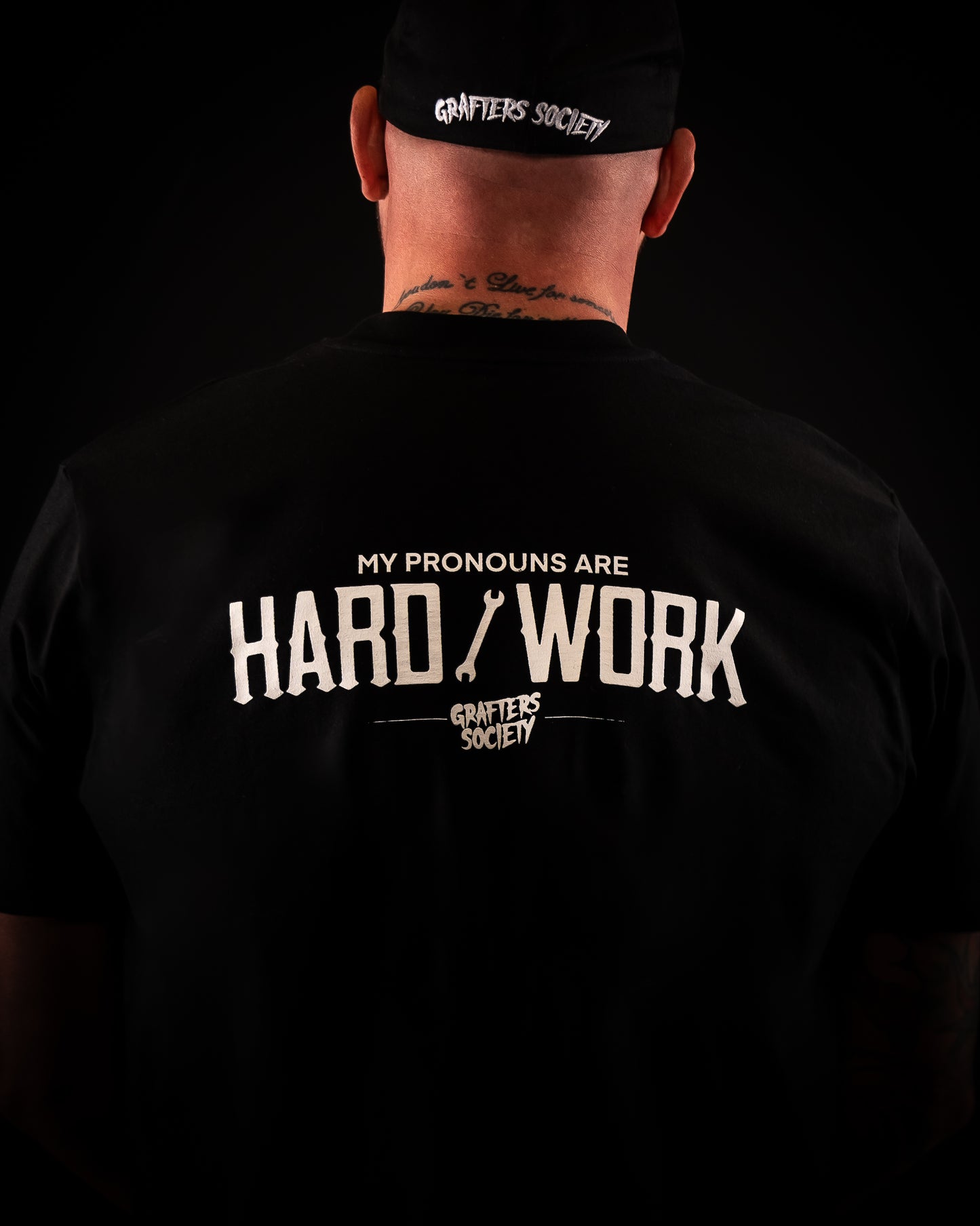 Grafters Society Hard Work Black Tee