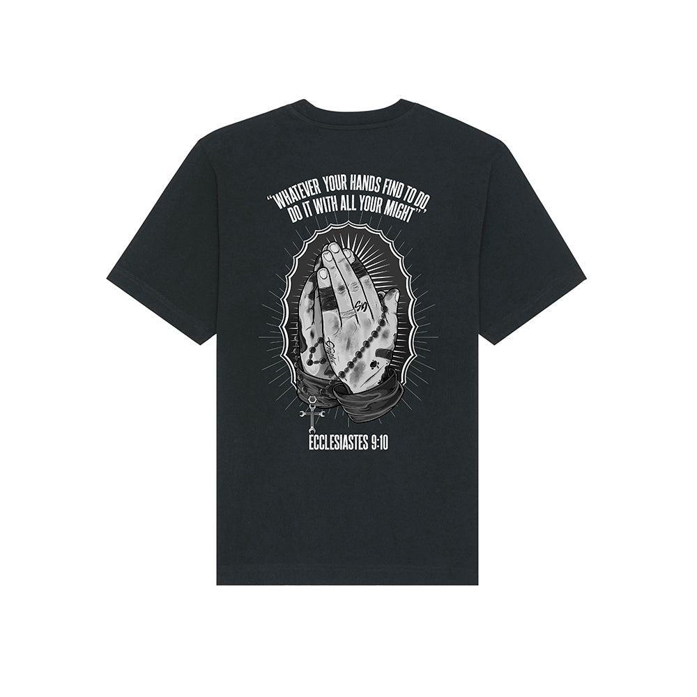 Praying Hands - Black T-shirt